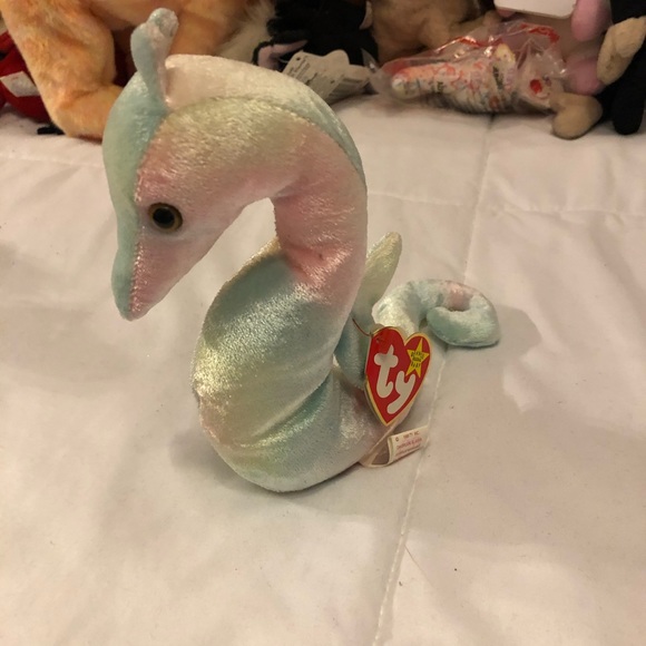 neon beanie baby